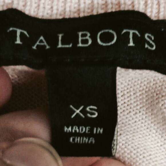 Talbots baby pink button down cardigan - Picture 4 of 4